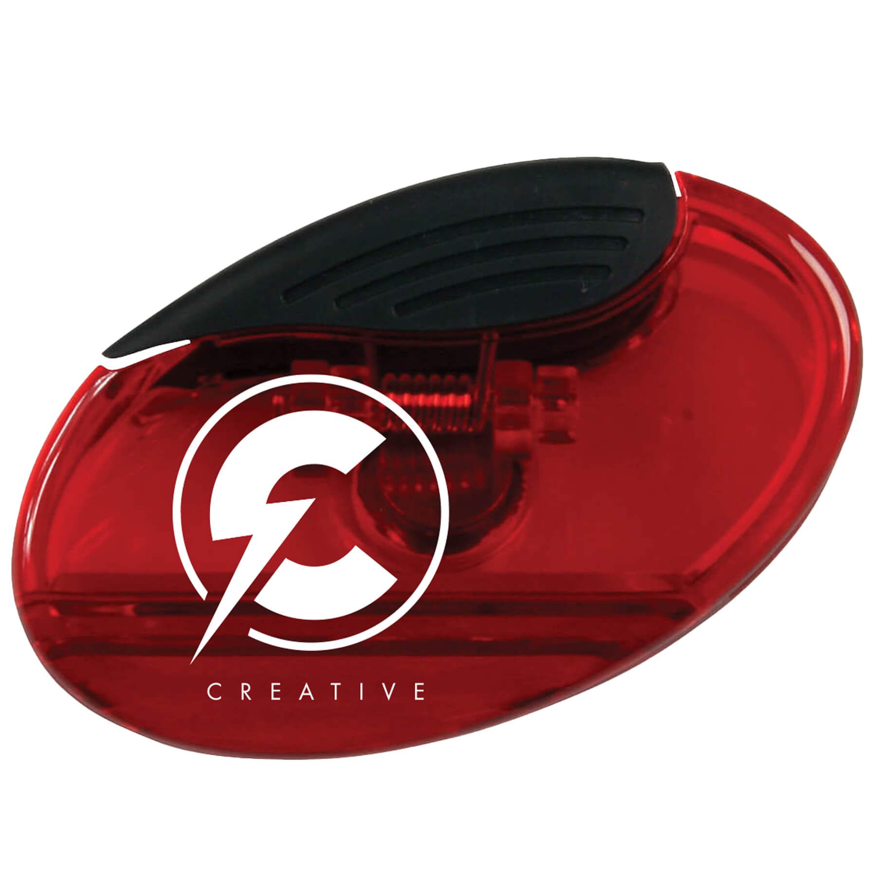 Translucent Red Imprinted